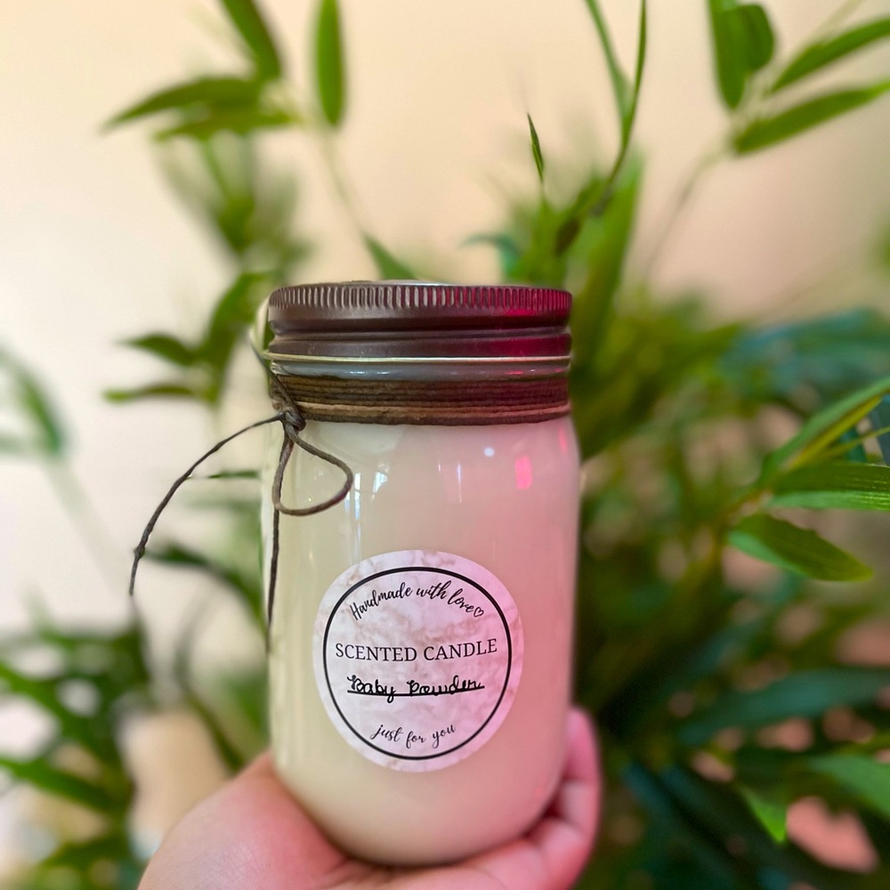 🌷BABY POWDER🌷 scented Woodwick Candle